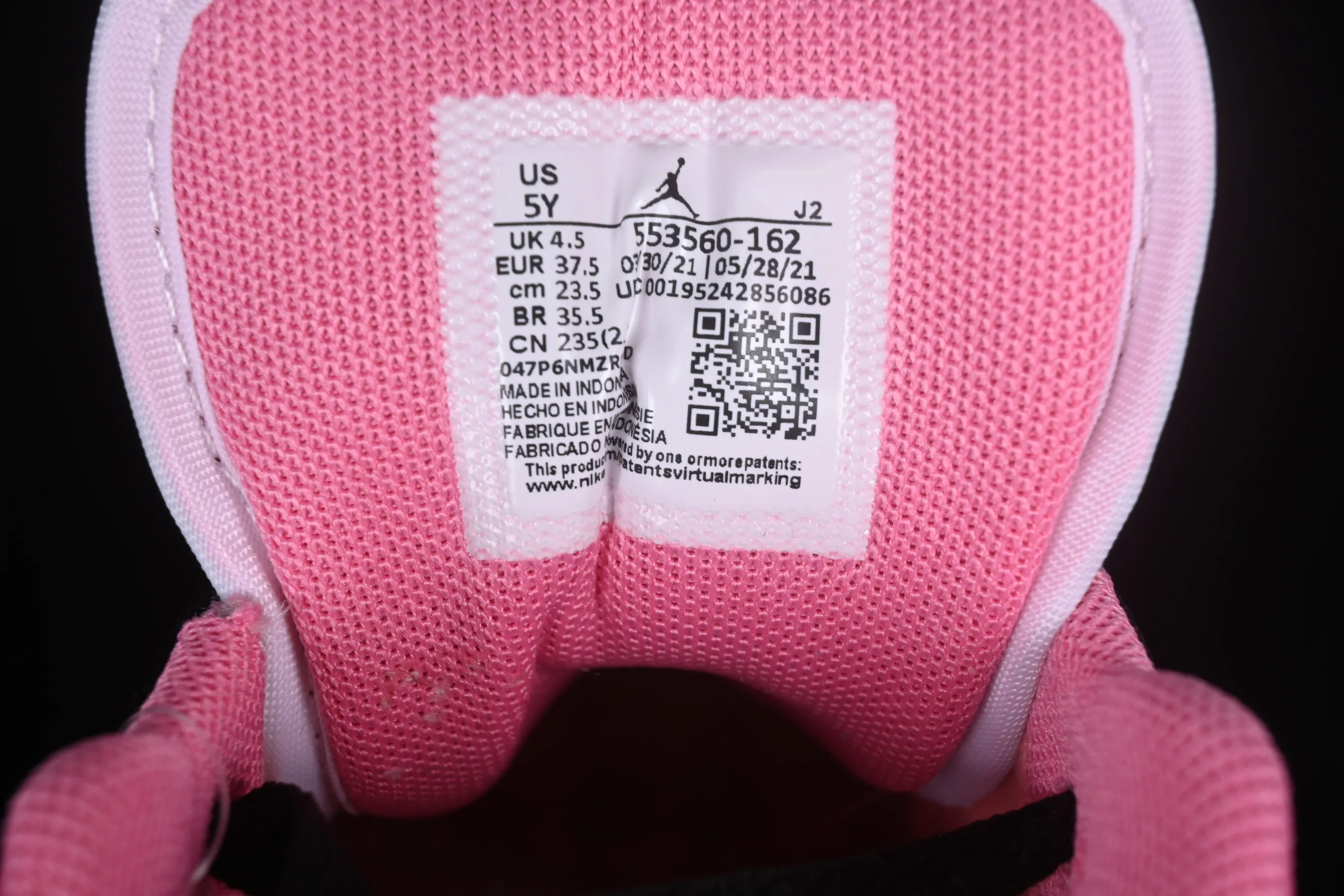 All categories Air Jordan Jordan series basketball shoes Air Jordan 1 Low G version pure original Air Jordan 1 Low AJ1 Joe 1 white pink low-top cultural basketball shoes 553560-162